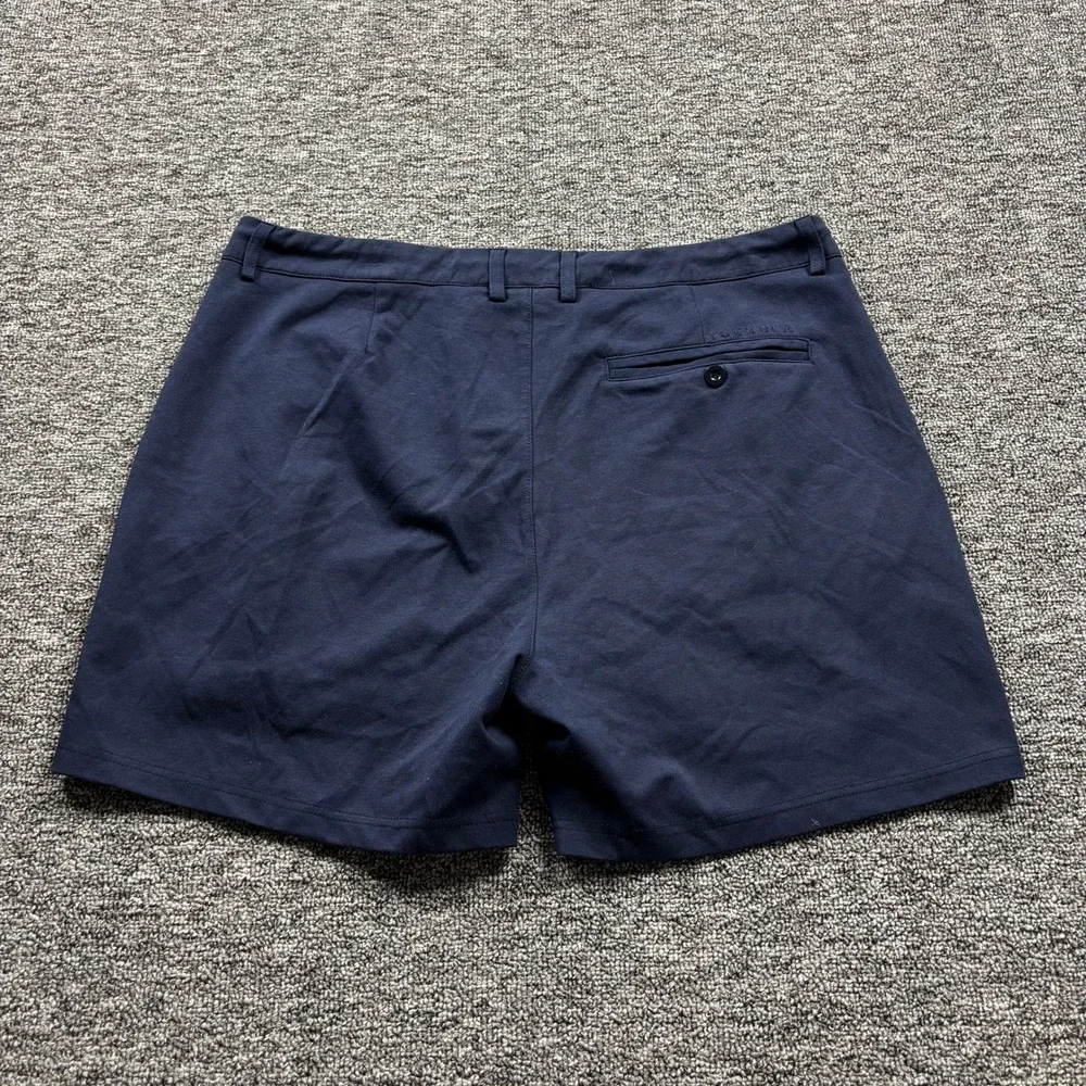 Athleisure YoungLA Navy Blue Performance Preppy Chino Shorts Size XL